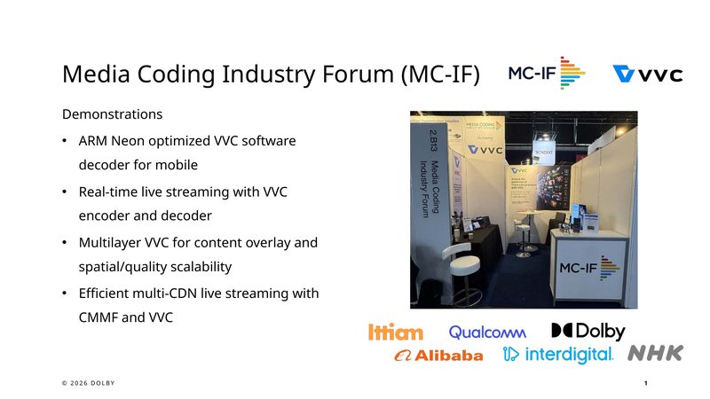 Media Coding Industry Forum slides cover