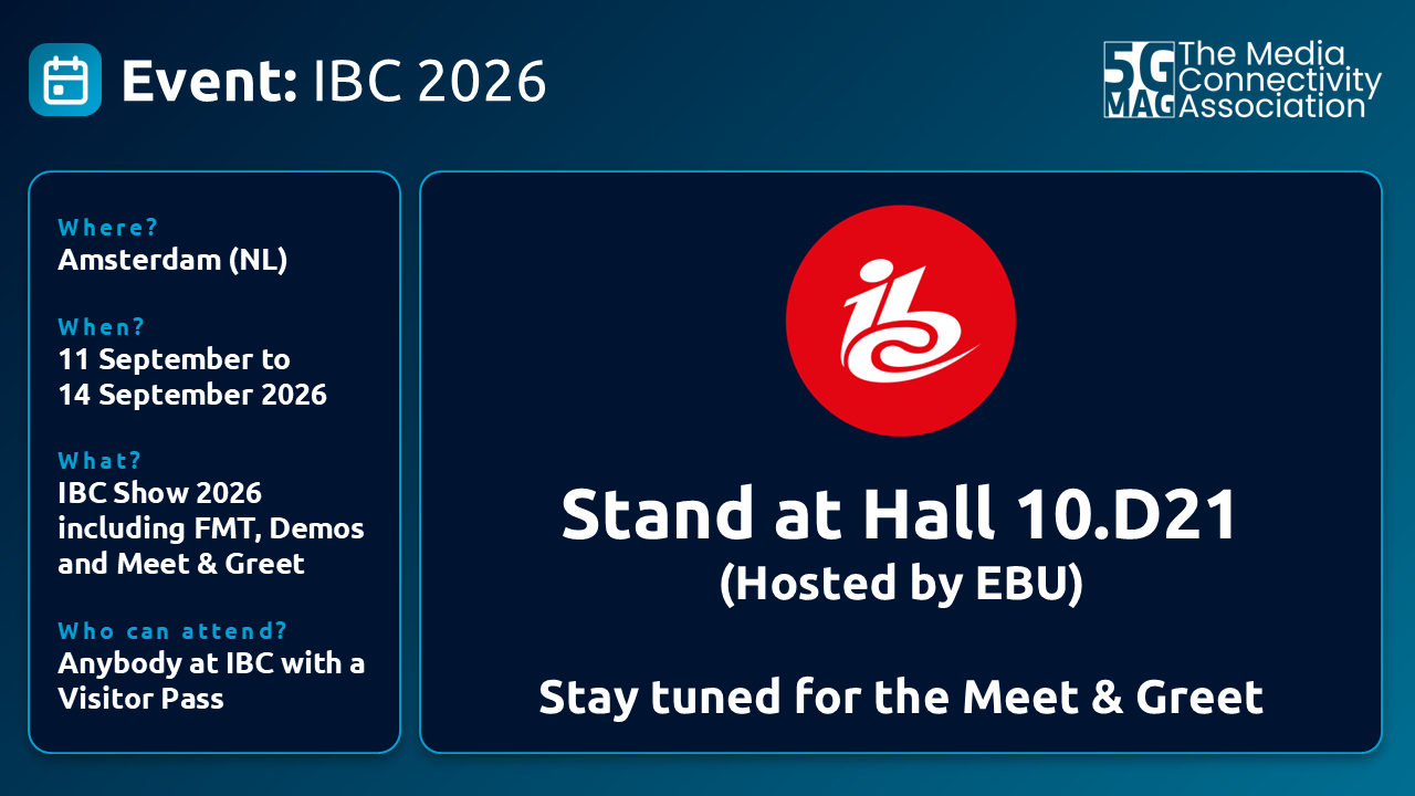 5G-MAG at IBC 2026