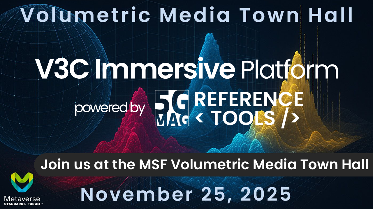 Latest news on MPEG V3C Immersive Platform at the MSF Volumetric Video Town Hall