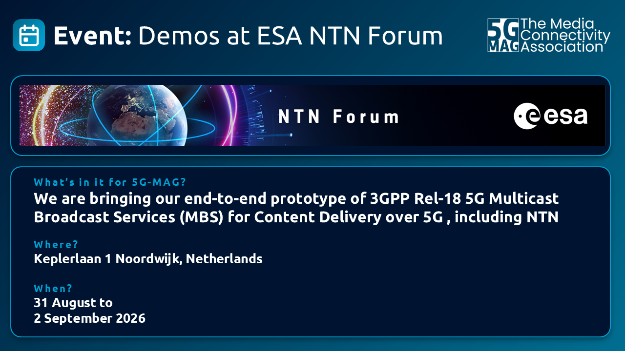 5G-MAG at the NTN Forum Colloquium & General Assembly 2026