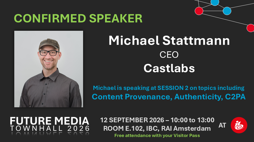 Confirmed speaker: Michael Stattmann, CEO, Castlabs — Session 2