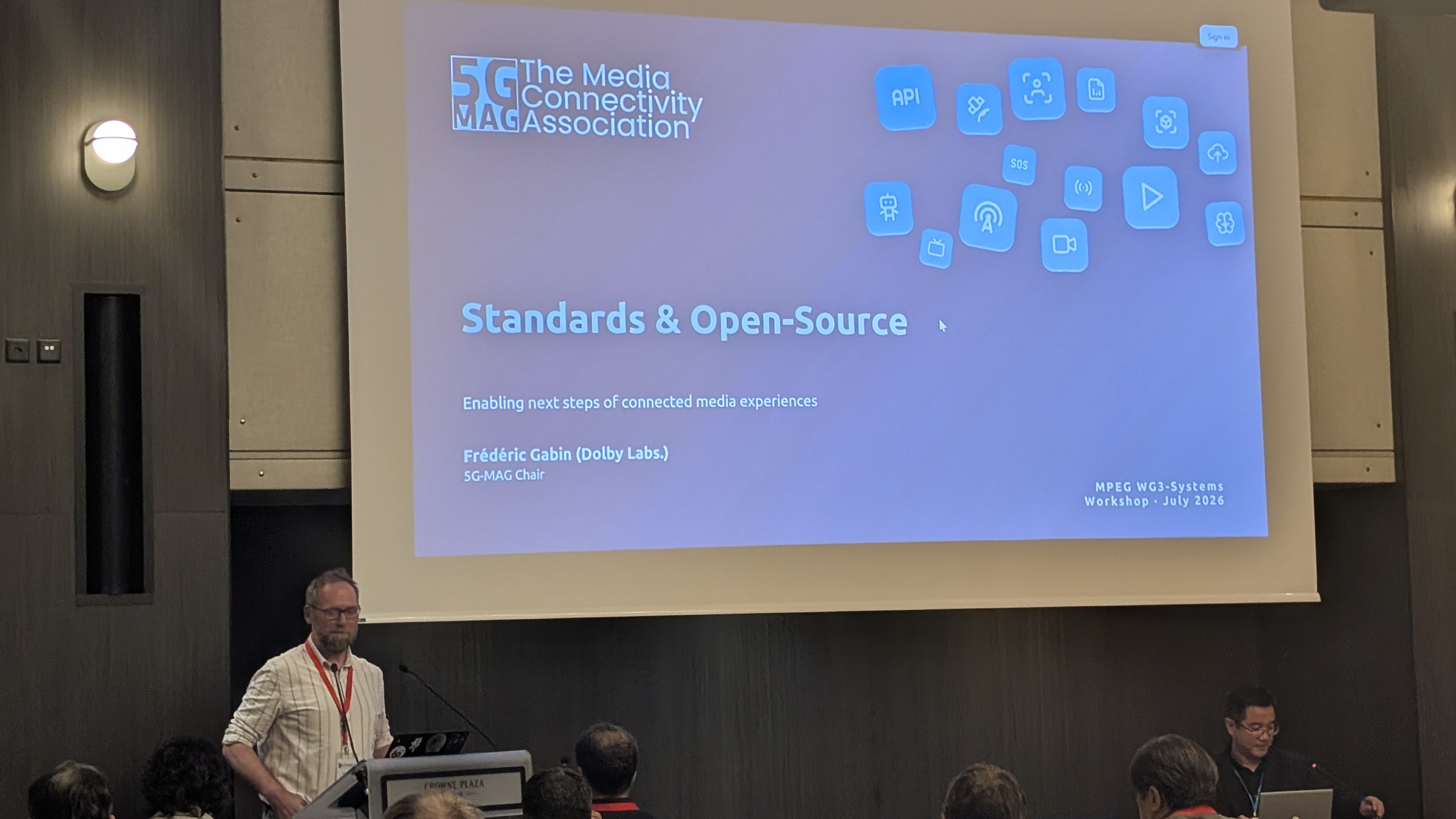 5G-MAG at the MPEG/ITU workshop in Geneva