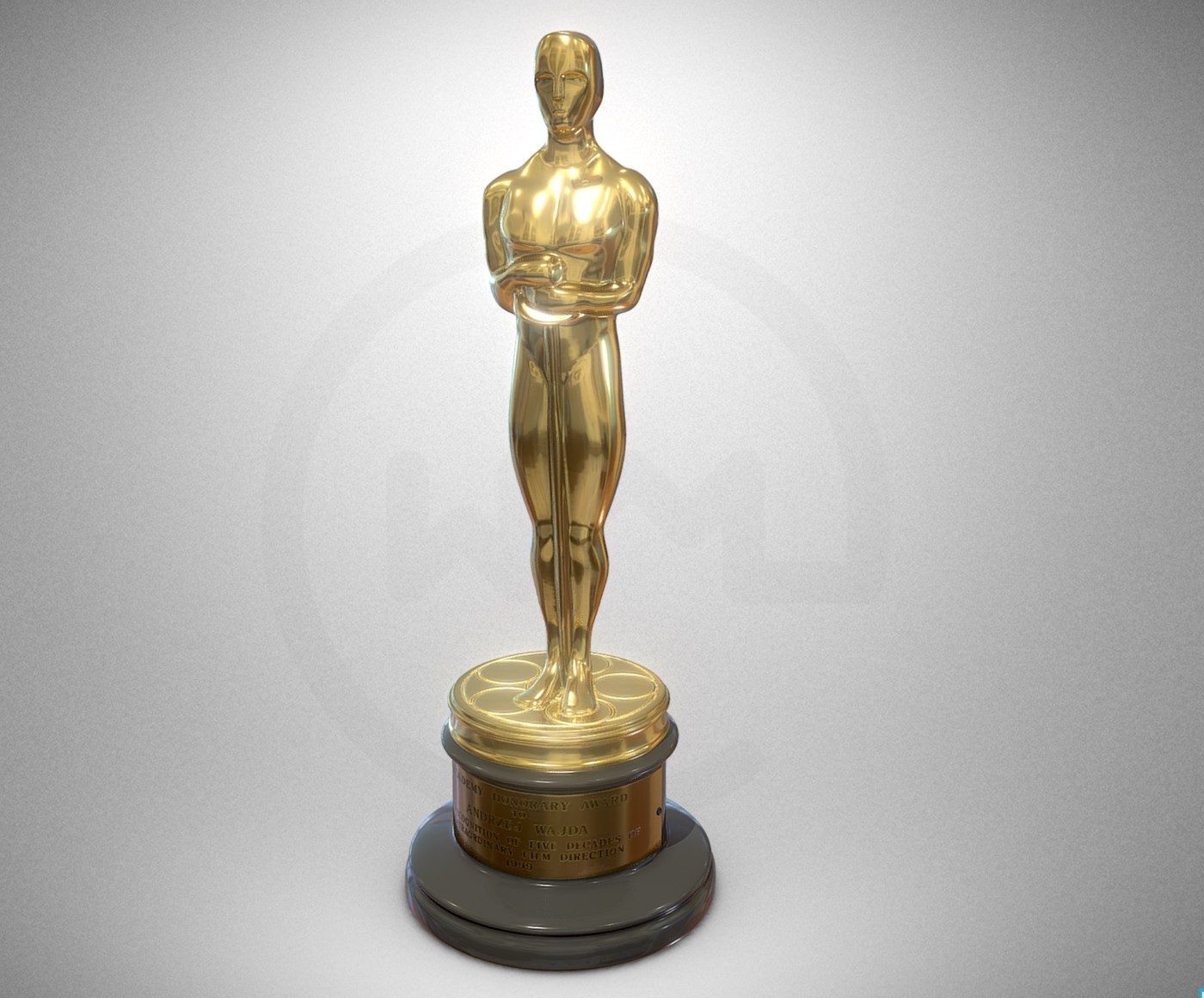 The Academy Award statuette, used for the AR anchoring demo