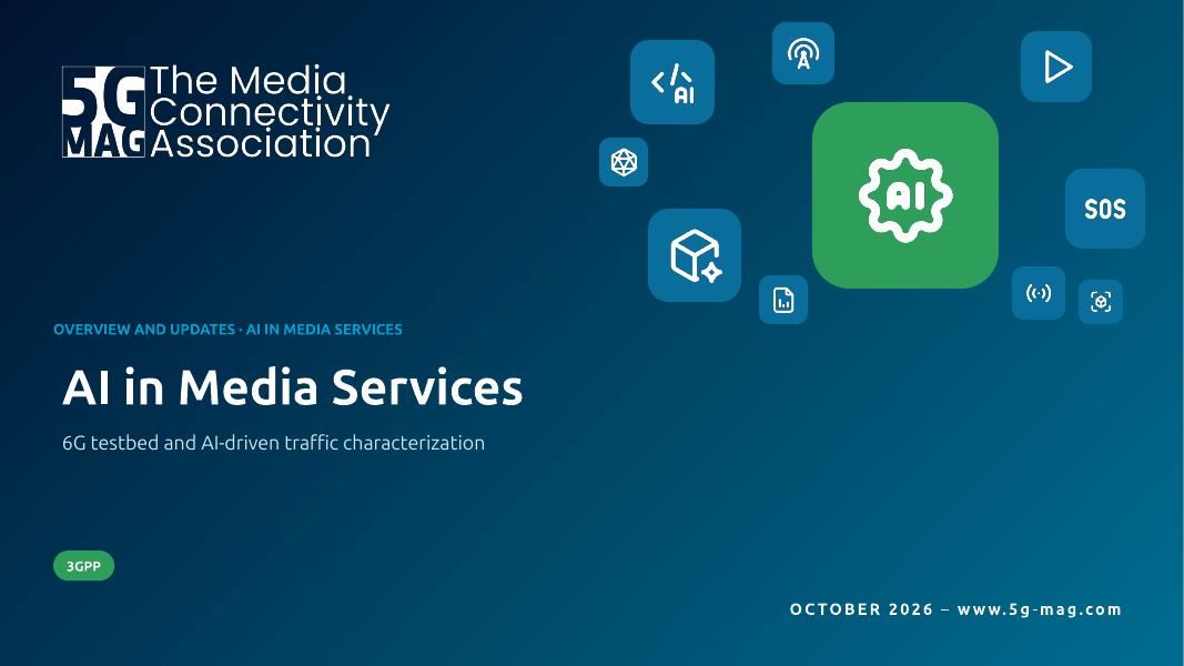 Cover slide of the deck AI in Media Services