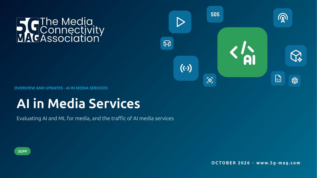 Cover slide of the deck AI in Media Services