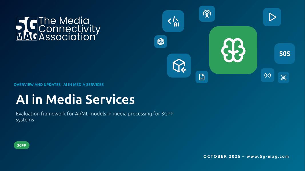 Cover slide of the deck AI in Media Services