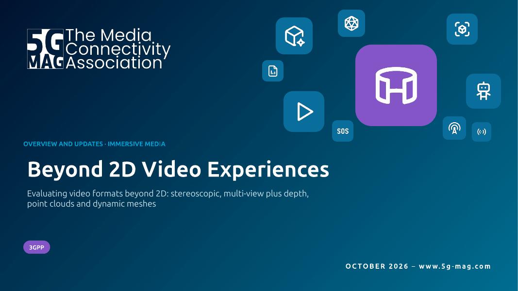 Cover slide of the deck Beyond 2D Video Experiences