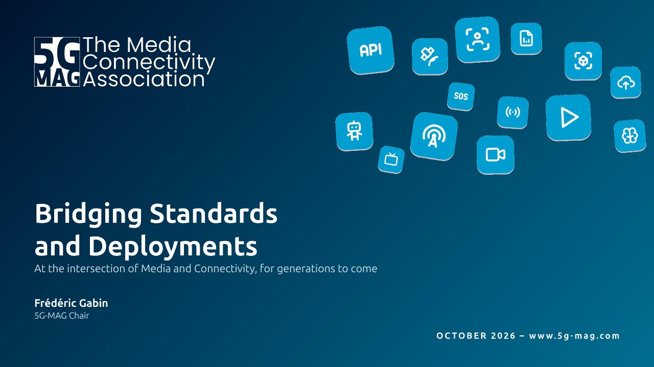 Cover slide of the deck 5G-MAG General Deck