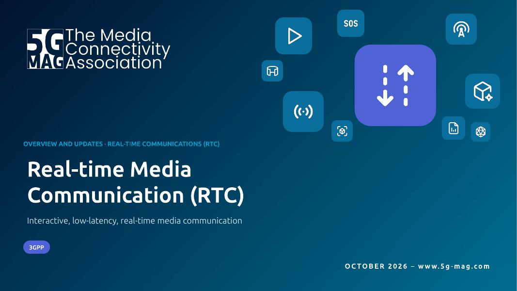 Cover slide of the deck Real-time Media Communication (RTC)