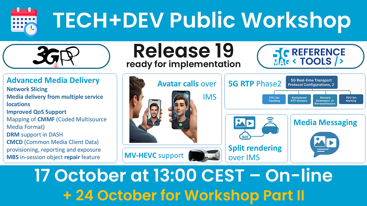 Workshop: 3GPP Release 19, from Specification to Implementation