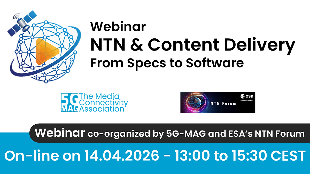 Webinar: NTN & Content Delivery — From Specs to Software
